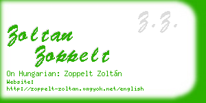 zoltan zoppelt business card